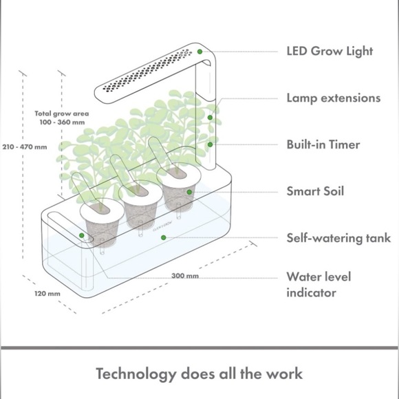 Click and Grow White‎ Smart Garden 3 Indoor Herb Garden - Picture 3 of 9
